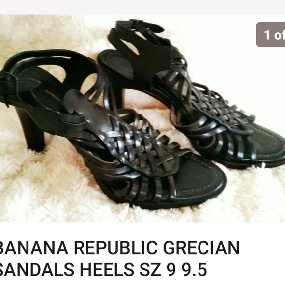 Banana Republic Shoes - BANANA REPUBLIC CHOCOLATE GRECIAN HEELS SZ 9.5